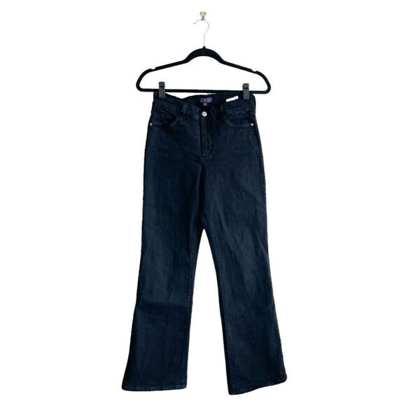 NYDJ Womens Denim Jeans Flared Boot Cut Dark Blue Size 6 - Picture 2 of 10